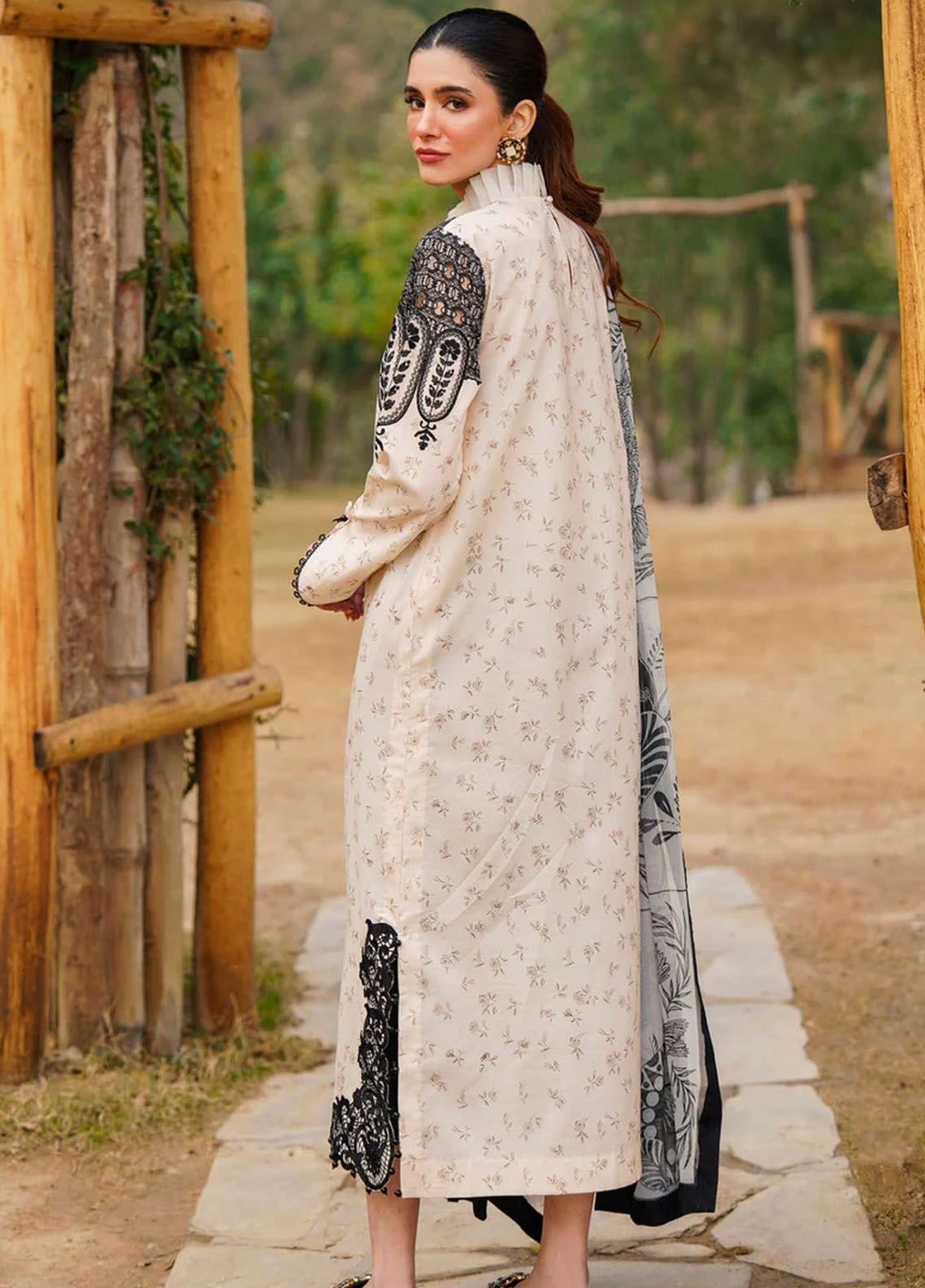 Meraki By Asifa Nabeel Embroidered Lawn Suits Unstitched 3 Piece AN24ML Snowdrop - Spring Summer Collection
