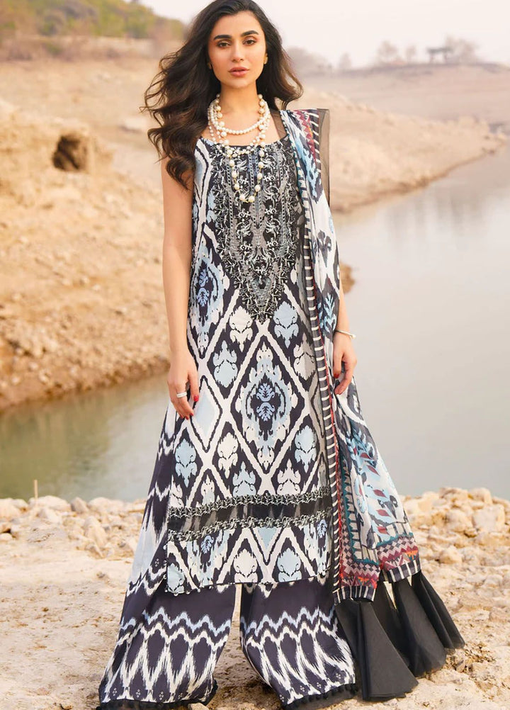 Meraki By Asifa Nabeel Embroidered Lawn Suits Unstitched 3 Piece AN24ML Starlete - Spring Summer Collection