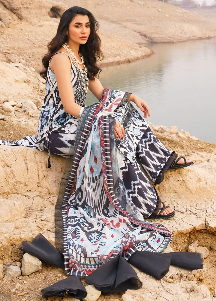 Meraki By Asifa Nabeel Embroidered Lawn Suits Unstitched 3 Piece AN24ML Starlete - Spring Summer Collection