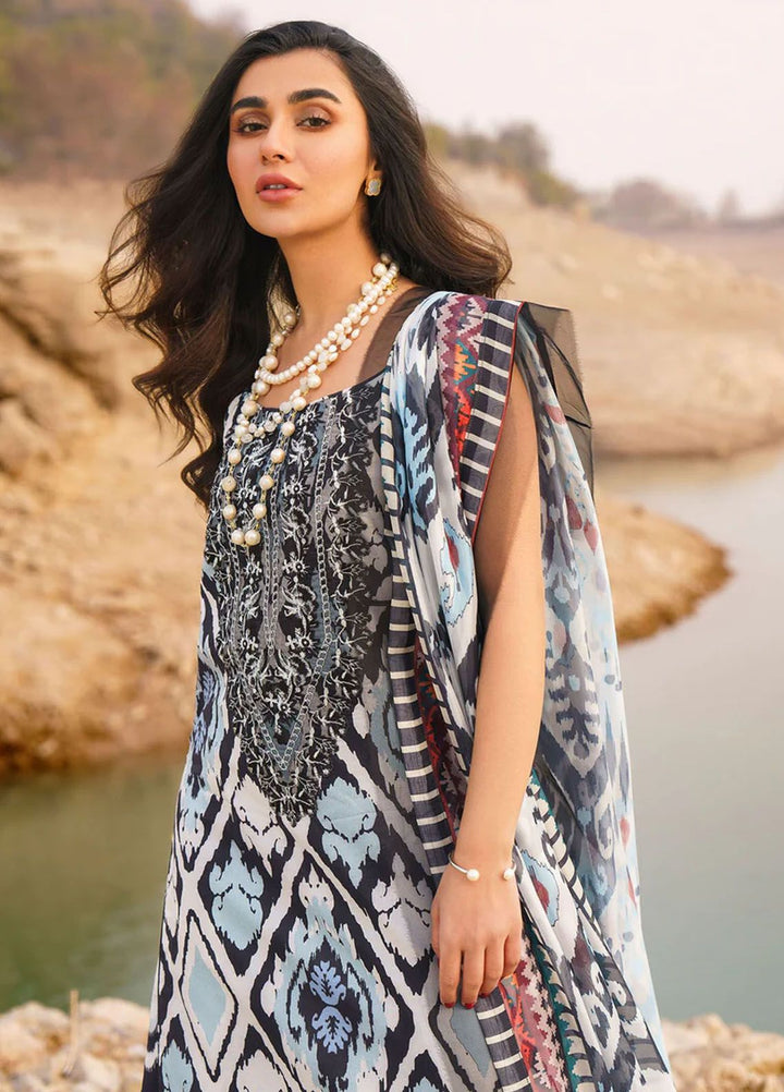 Meraki By Asifa Nabeel Embroidered Lawn Suits Unstitched 3 Piece AN24ML Starlete - Spring Summer Collection