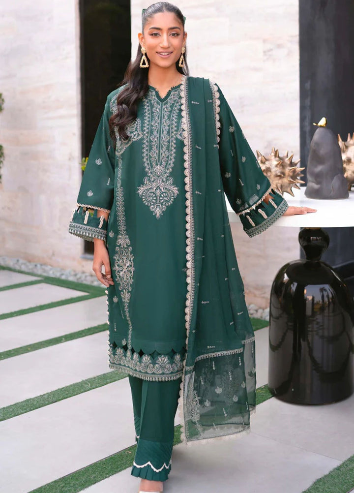 Meraki by Humdum Embroidered Lawn Suits Unstitched 3 Piece HD24M D-03 - Summer Collection