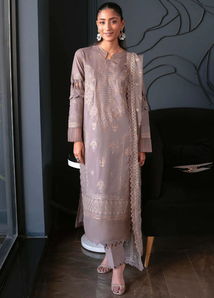 Meraki by Humdum Embroidered Lawn Suits Unstitched 3 Piece HD24M D-07 - Summer Collection