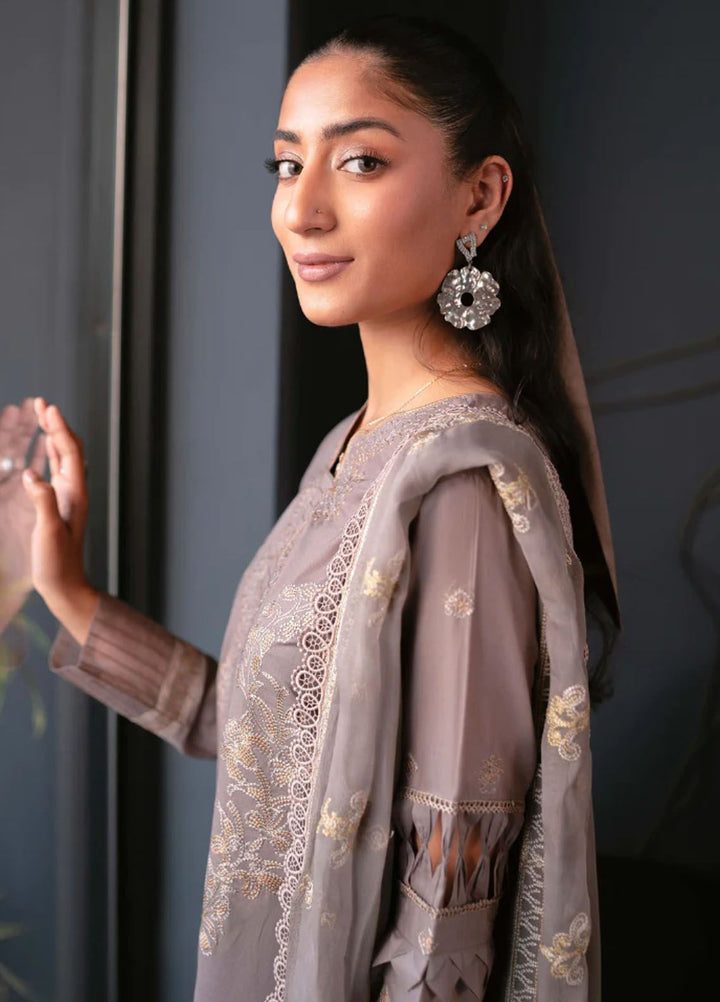 Meraki by Humdum Embroidered Lawn Suits Unstitched 3 Piece HD24M D-07 - Summer Collection