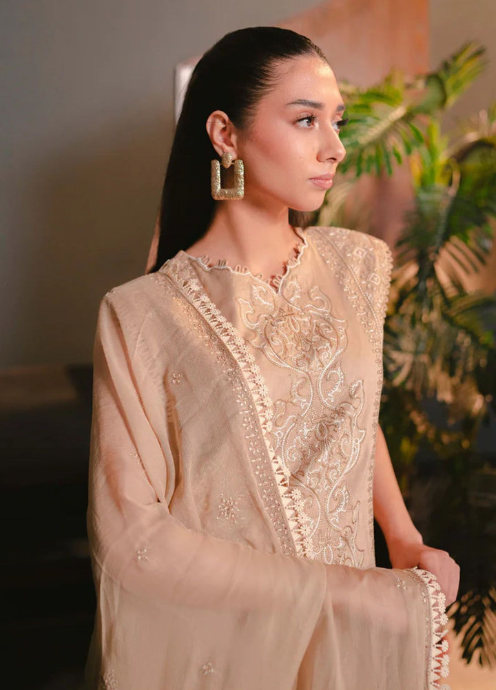 Meraki by Humdum Embroidered Lawn Suits Unstitched 3 Piece HD24M D-10 - Summer Collection