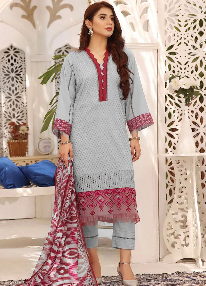 Meraki By Khas Embroidered Lawn Suits Unstitched 3 Piece KHS23M KSE-1807 - Summer Collection