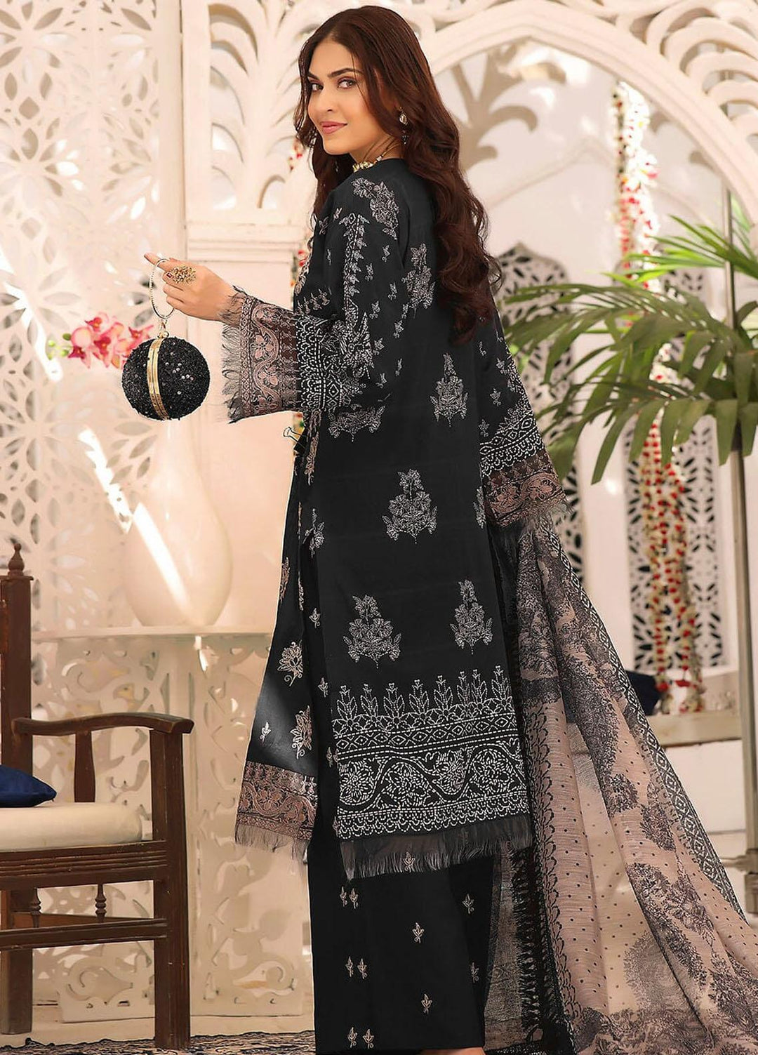 Meraki By Khas Embroidered Lawn Suits Unstitched 3 Piece KHS23M KOE-1893 - Summer Collection
