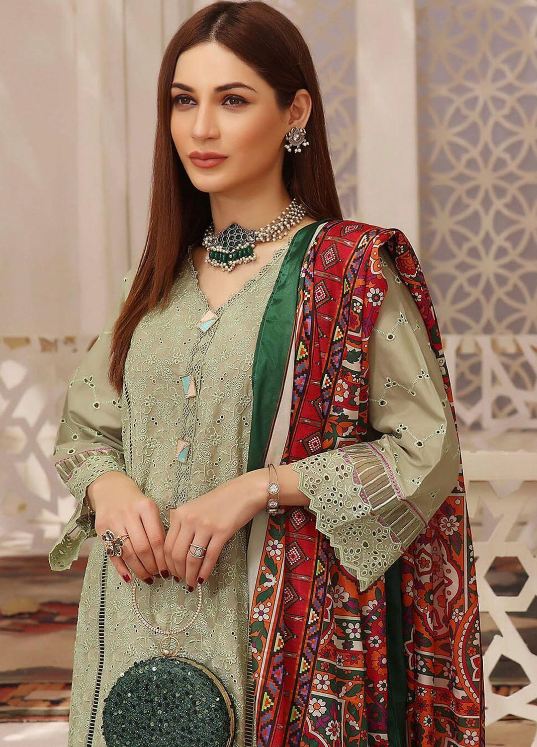 Meraki By Khas Embroidered Lawn Suits Unstitched 3 Piece KHS23M KSE-1808 - Summer Collection