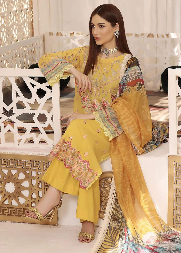 Meraki By Khas Embroidered Lawn Suits Unstitched 3 Piece KHS23M KOE-1894 - Summer Collection