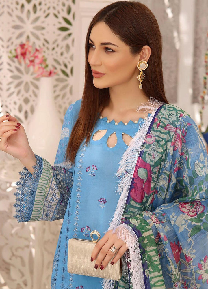 Meraki By Khas Embroidered Lawn Suits Unstitched 3 Piece KHS23M KOE-1895 - Summer Collection