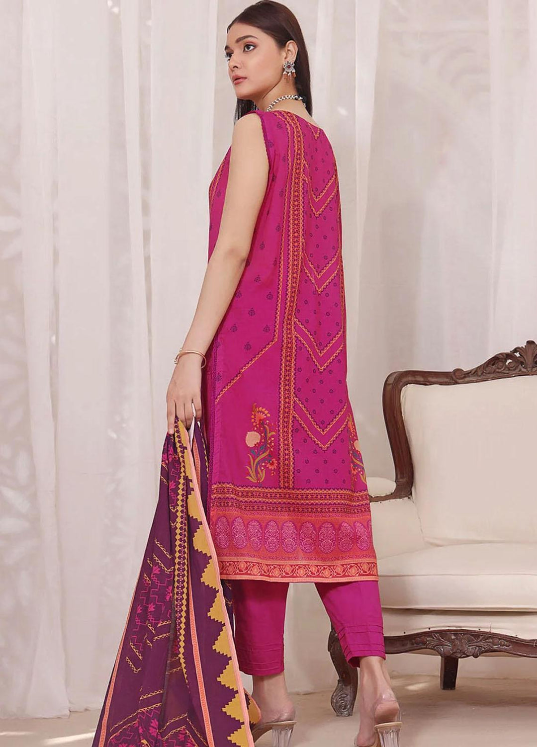 Meraki By Khas Printed Lawn Suits Unstitched 3 Piece KHS23M KLA-1857 - Summer Collection