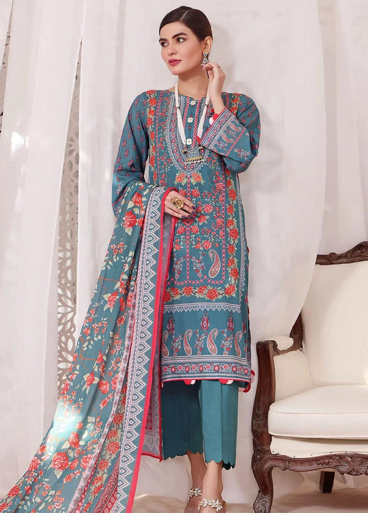 Meraki By Khas Printed Lawn Suits Unstitched 3 Piece KHS23M KLA-1858 - Summer Collection