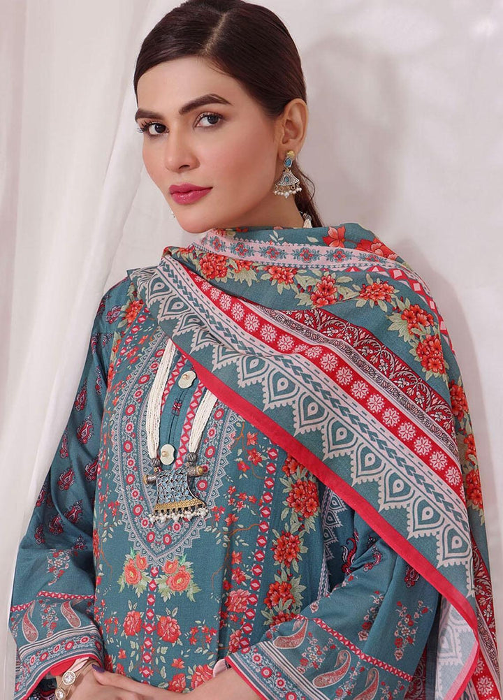 Meraki By Khas Printed Lawn Suits Unstitched 3 Piece KHS23M KLA-1858 - Summer Collection