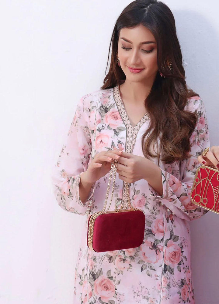 Meraki By Khas Printed Lawn Suits Unstitched 2 Piece KHS23M RKT-1908 - Summer Collection