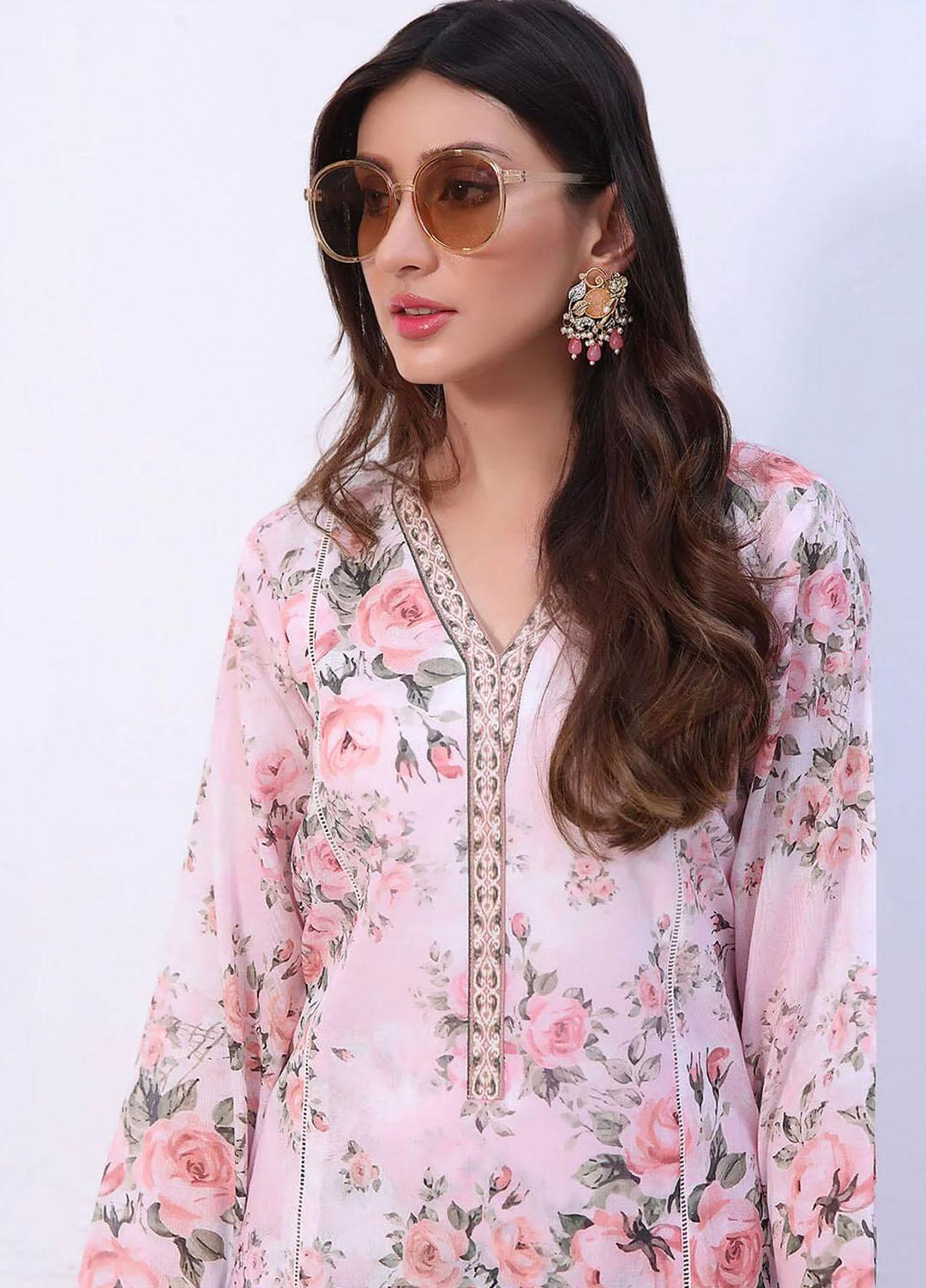Meraki By Khas Printed Lawn Suits Unstitched 2 Piece KHS23M RKT-1908 - Summer Collection