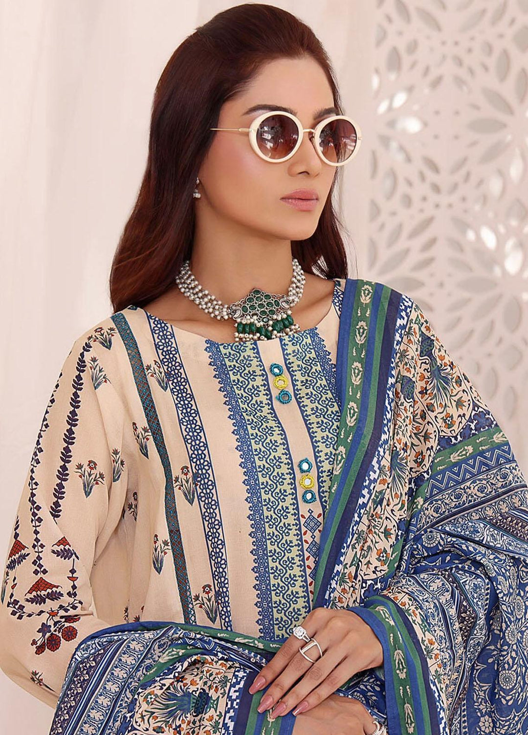 Meraki By Khas Printed Lawn Suits Unstitched 3 Piece KHS23M KLA-1863 - Summer Collection