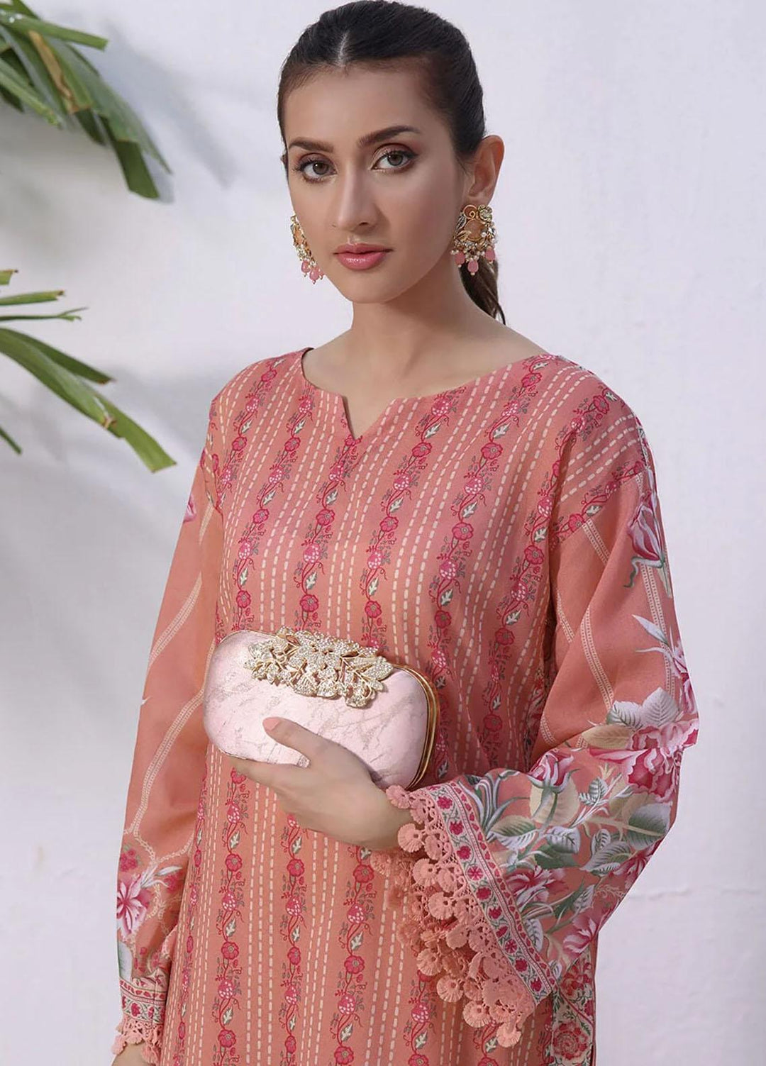 Meraki By Khas Printed Lawn Suits Unstitched 2 Piece KHS23M RKT-1909 - Summer Collection