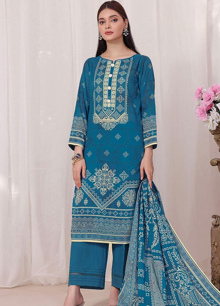 Meraki By Khas Printed Lawn Suits Unstitched 3 Piece KHS23M KLA-1864 - Summer Collection