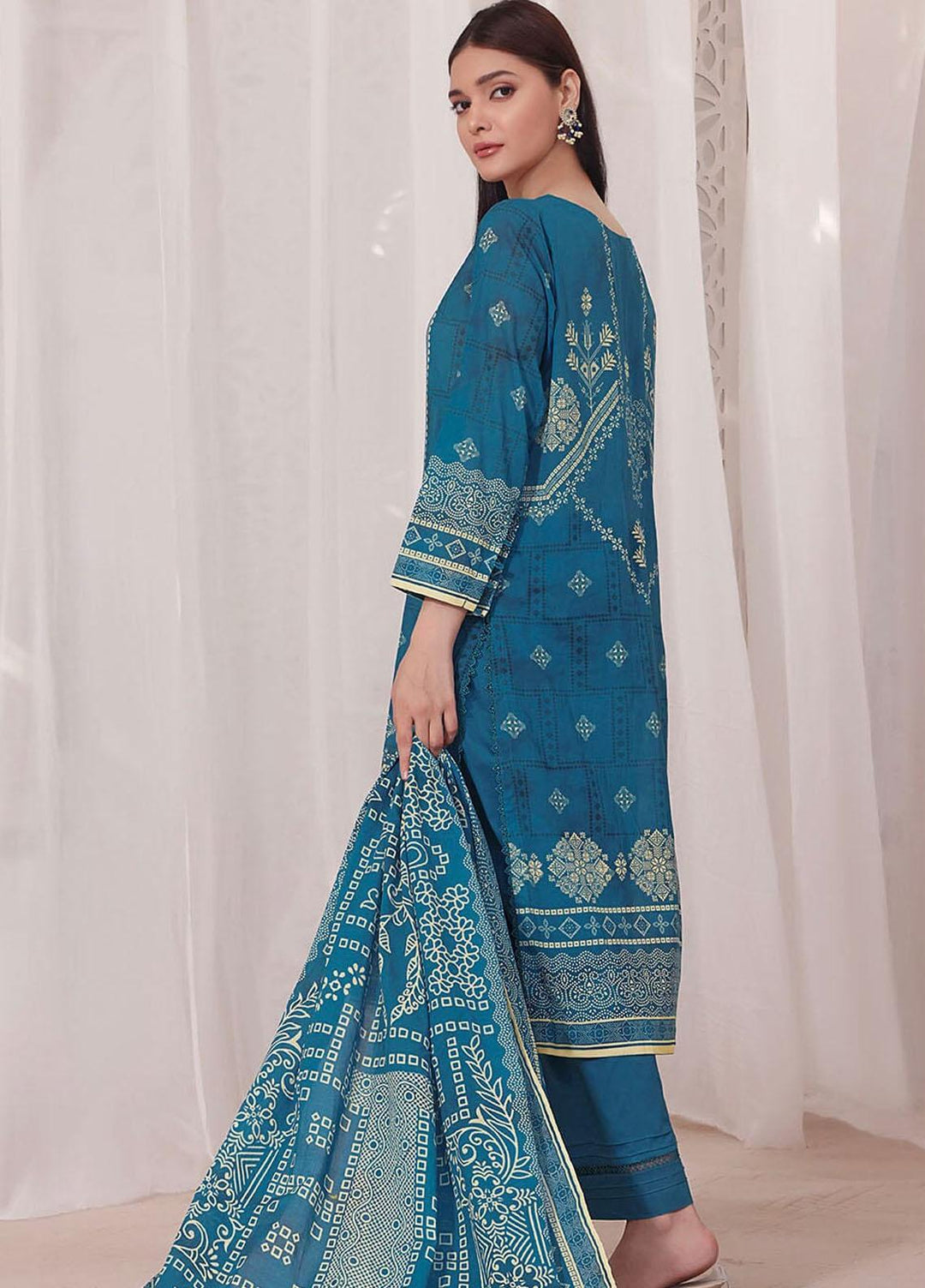 Meraki By Khas Printed Lawn Suits Unstitched 3 Piece KHS23M KLA-1864 - Summer Collection