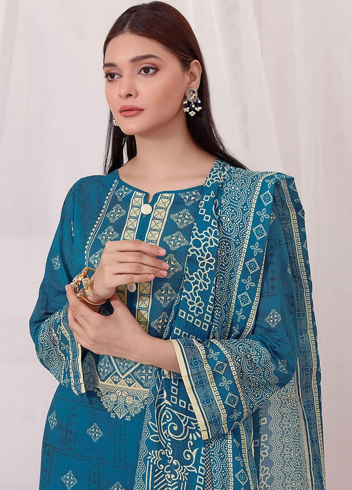 Meraki By Khas Printed Lawn Suits Unstitched 3 Piece KHS23M KLA-1864 - Summer Collection