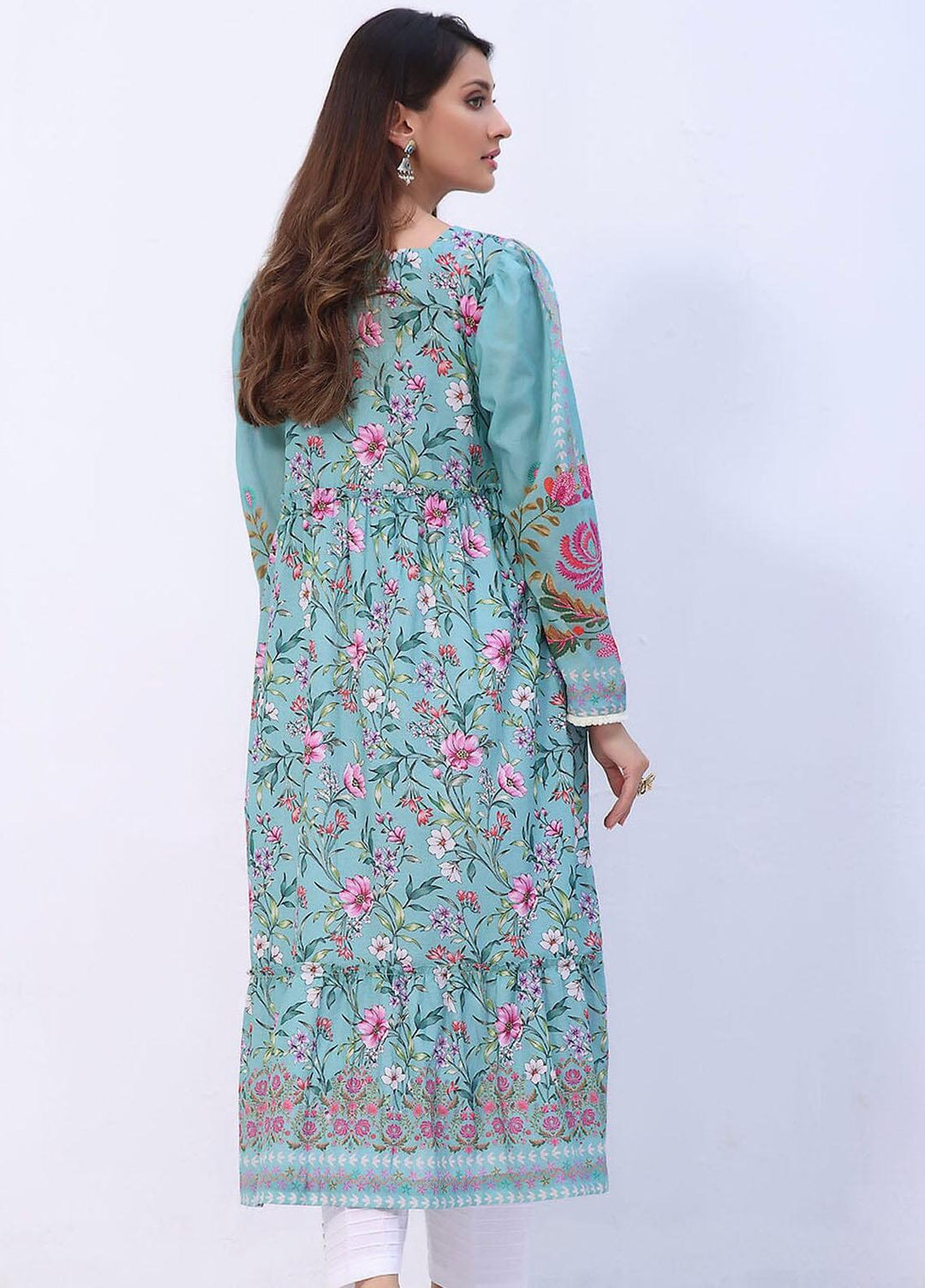 Meraki By Khas Printed Lawn  Unstitched Kurties KHS23M DR-1916 - Summer Collection