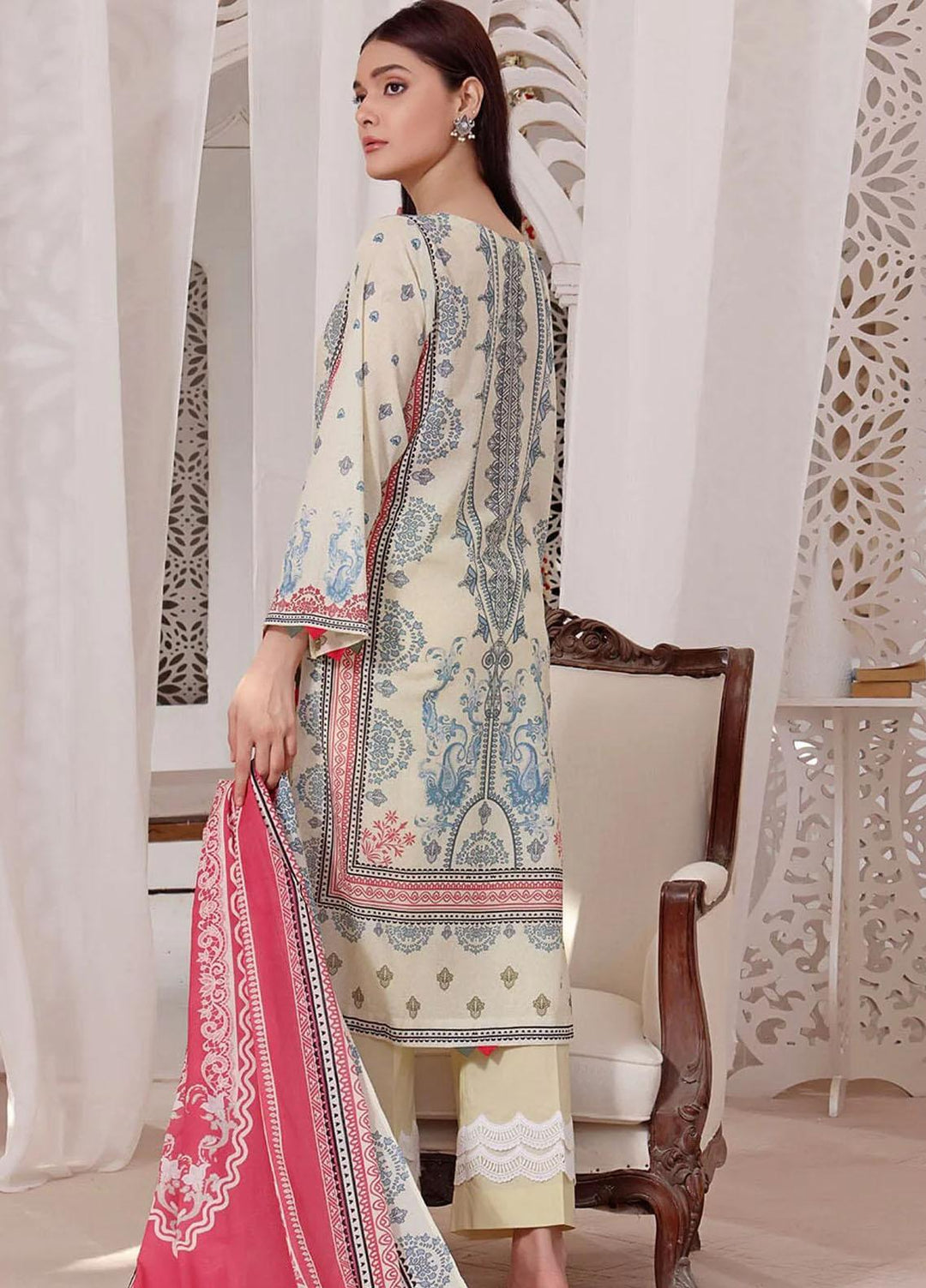Meraki By Khas Printed Lawn Suits Unstitched 3 Piece KHS23M KLA-1865 - Summer Collection