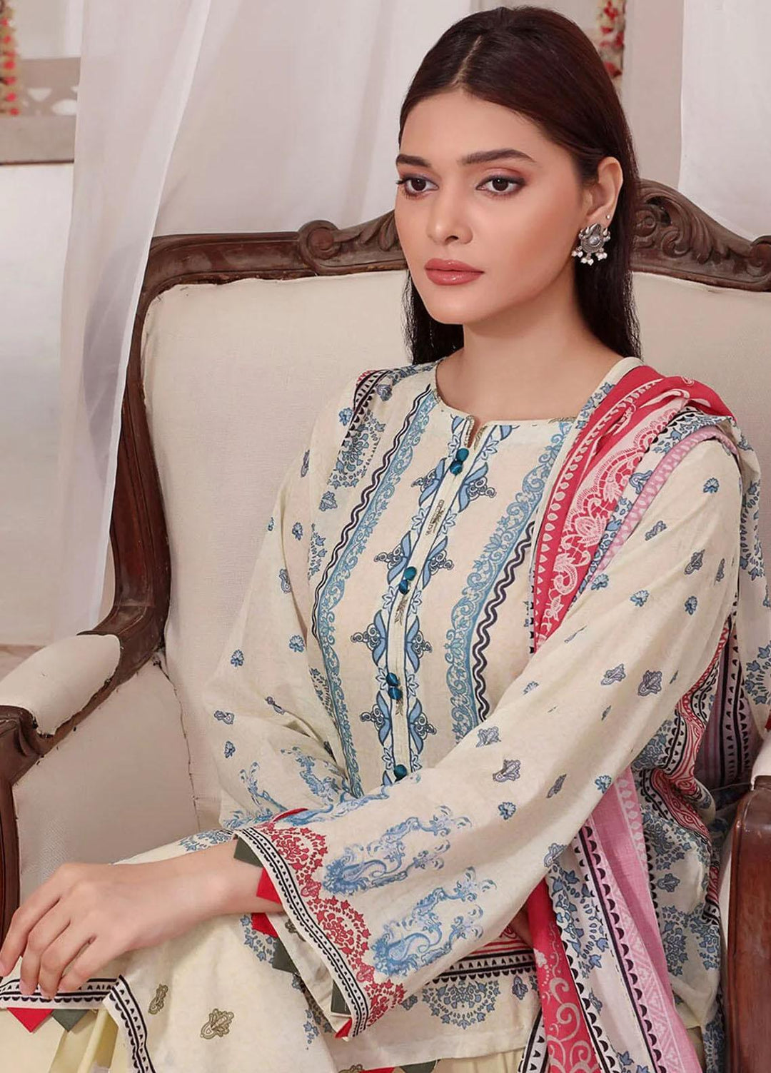Meraki By Khas Printed Lawn Suits Unstitched 3 Piece KHS23M KLA-1865 - Summer Collection