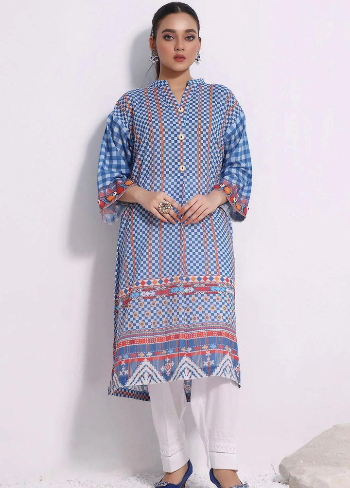 Meraki By Khas Printed Lawn  Unstitched Kurties KHS23M DR-1917 - Summer Collection