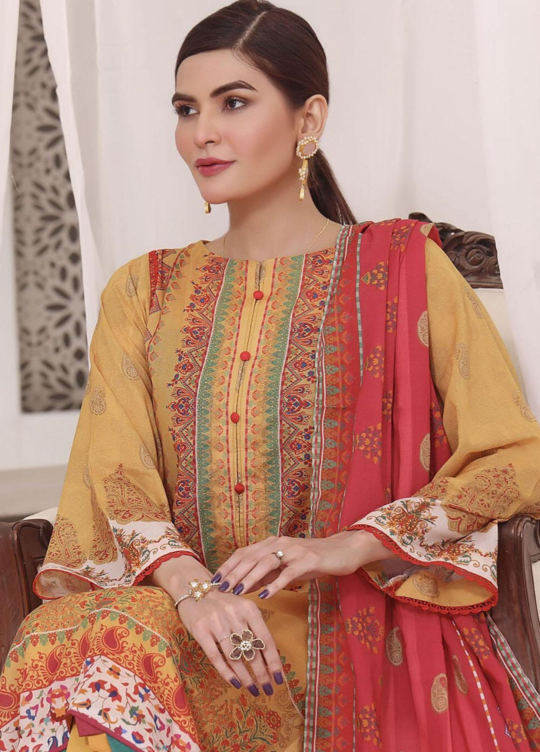 Meraki By Khas Printed Lawn Suits Unstitched 3 Piece KHS23M KLA-1866 - Summer Collection