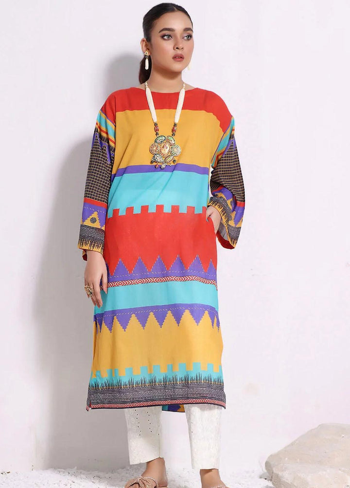 Meraki By Khas Printed Lawn  Unstitched Kurties KHS23M DR-1920 - Summer Collection