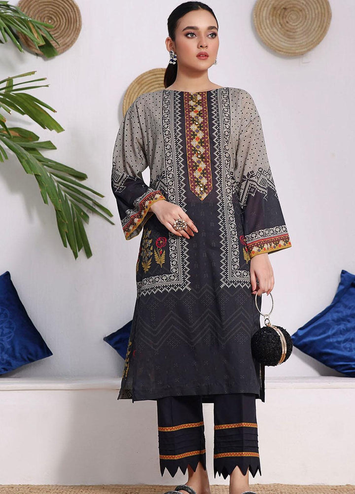 Meraki By Khas Printed Lawn Suits Unstitched 2 Piece KHS23M RKT-1897 - Summer Collection