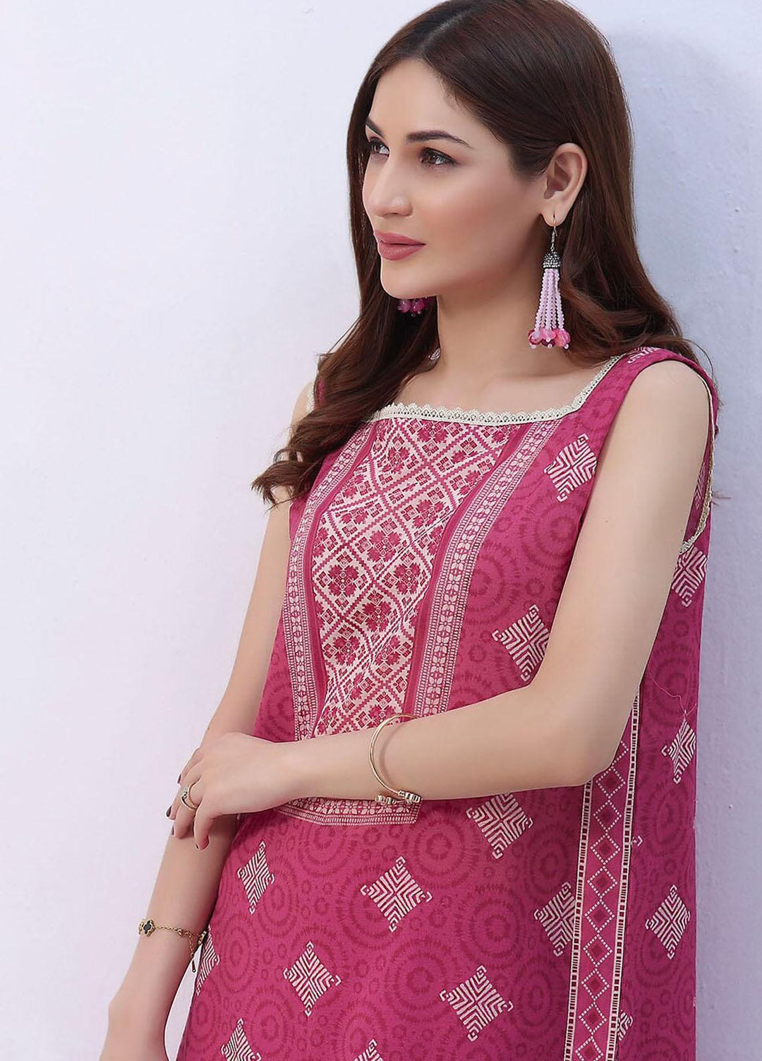 Meraki By Khas Printed Lawn Suits Unstitched 2 Piece KHS23M RKT-1898 - Summer Collection
