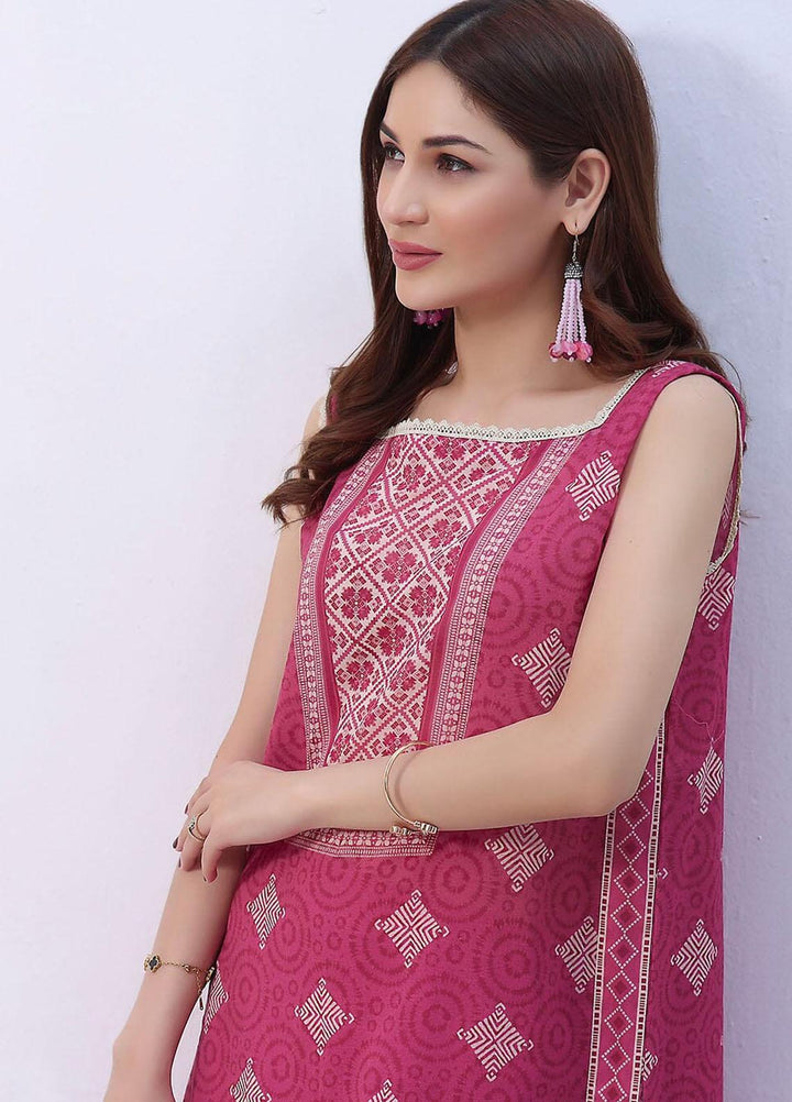 Meraki By Khas Printed Lawn Suits Unstitched 2 Piece KHS23M RKT-1898 - Summer Collection