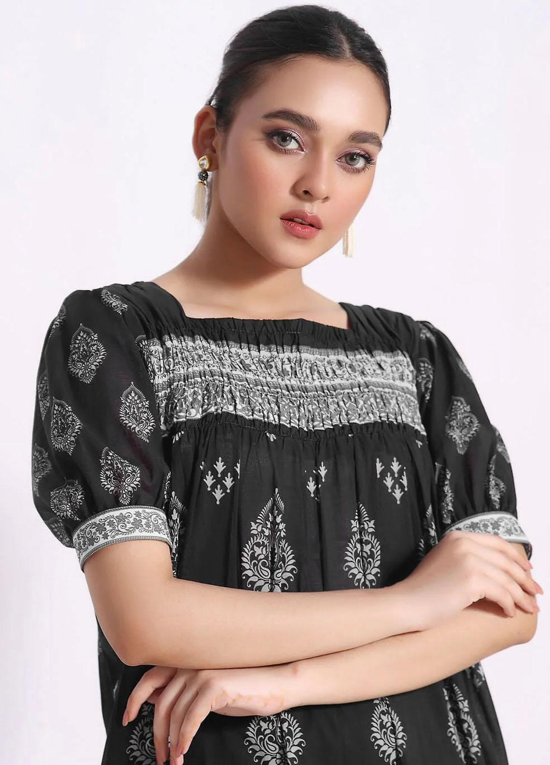 Meraki By Khas Printed Lawn Suits Unstitched 2 Piece KHS23M RKT-1899 - Summer Collection