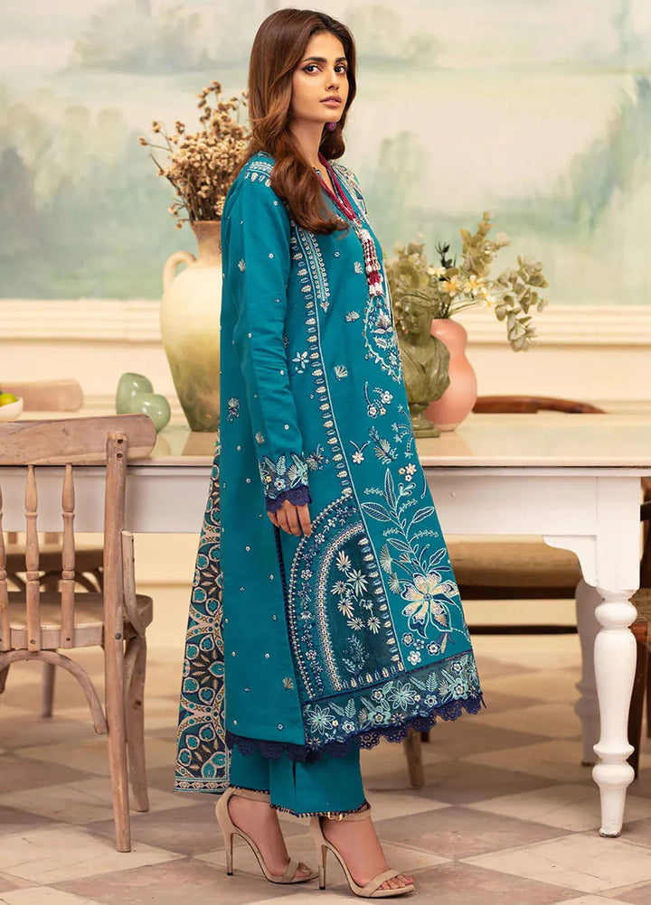 Meraki By Roheenaz Embroidered Khaddar Suit Unstitched 3 Piece ENZ24M RNZ-05B Tinsley - Winter Collection