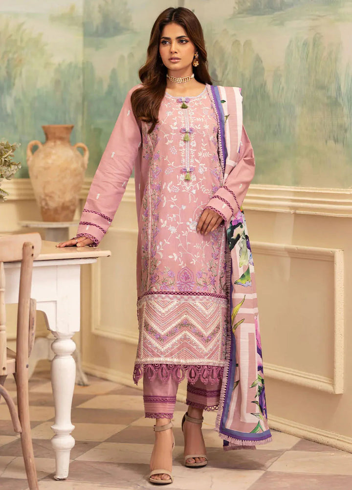 Meraki By Roheenaz Embroidered Khaddar Suit Unstitched 3 Piece ENZ24M RNZ-07A Giselle - Winter Collection