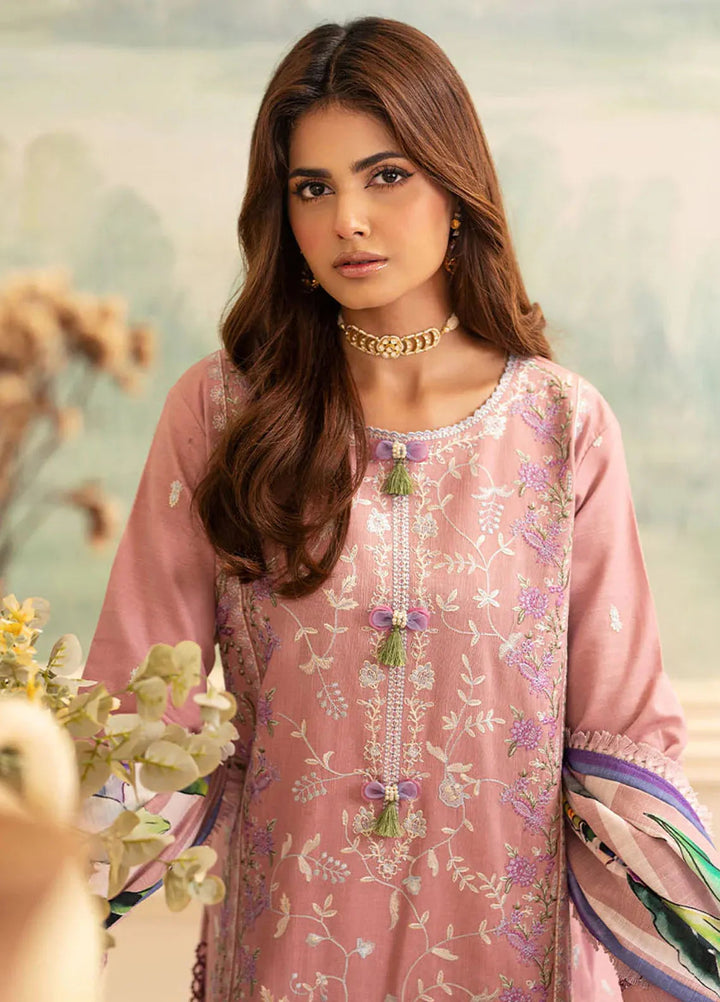 Meraki By Roheenaz Embroidered Khaddar Suit Unstitched 3 Piece ENZ24M RNZ-07A Giselle - Winter Collection