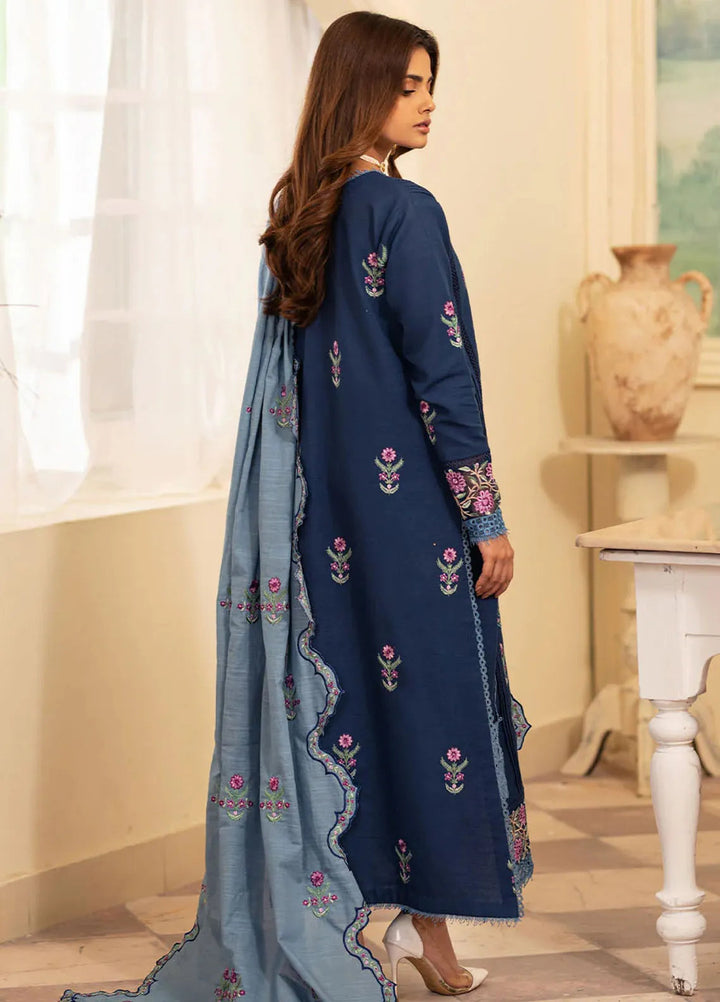 Meraki By Roheenaz Embroidered Khaddar Suit Unstitched 3 Piece ENZ24M RNZ-08A Skylar - Winter Collection