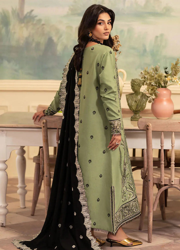 Meraki By Roheenaz Embroidered Linen Suit Unstitched 3 Piece ENZ24M RNZ-04A Olivia - Winter Collection