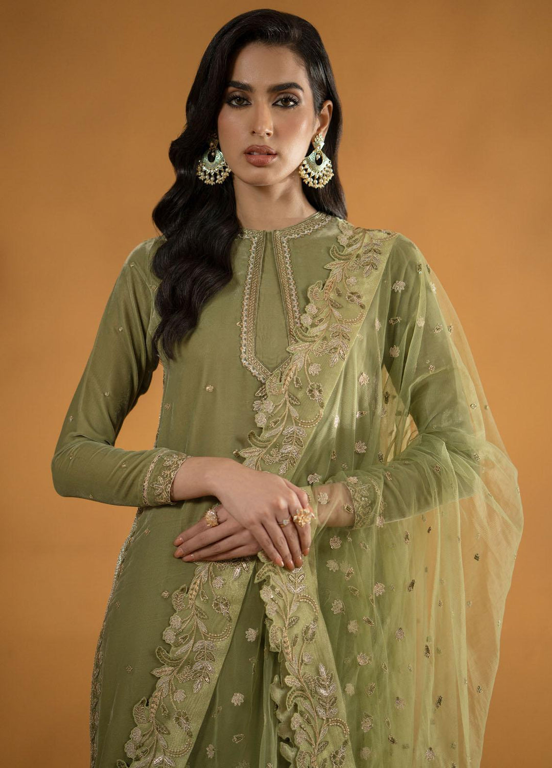 Meraki By Seran Embroidered Velvet Suits Unstitched 3 Piece SRN23MK D-01 Mashq - Formal Collection