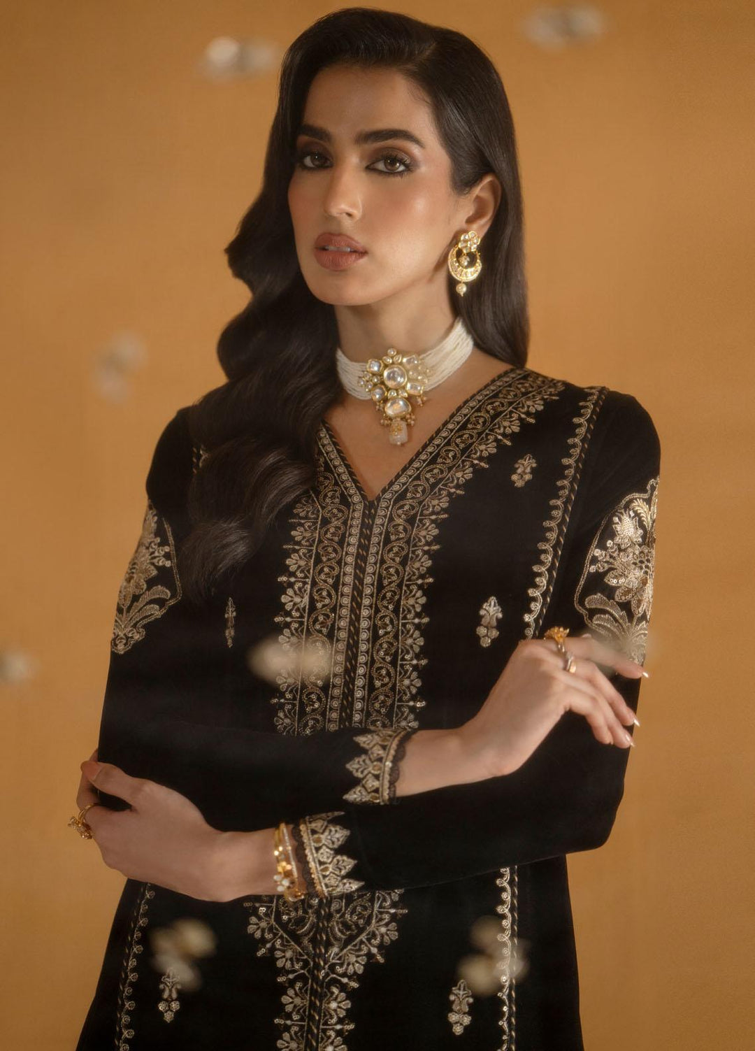 Meraki By Seran Embroidered Velvet Suits Unstitched 3 Piece SRN23MK D-05 Sybil - Formal Collection
