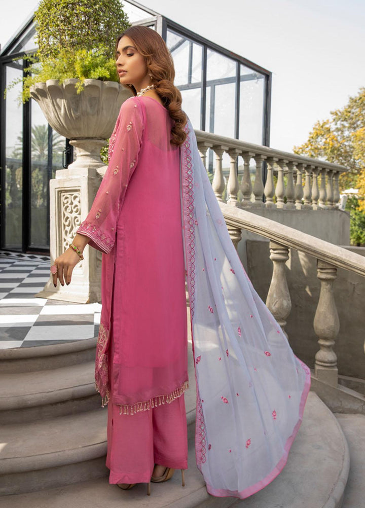 Meraki by ZS Textiles Embroidered Chiffon Suits Unstitched 3 Piece ZS21-M3 07 - Luxury Collection