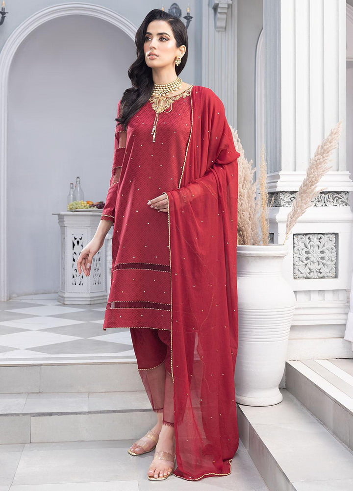 Merakish By Shahzeb Textiles Embroidered Jacquard Suits Unstitched 3 Piece ST23MKJ Classic - Festive Collection