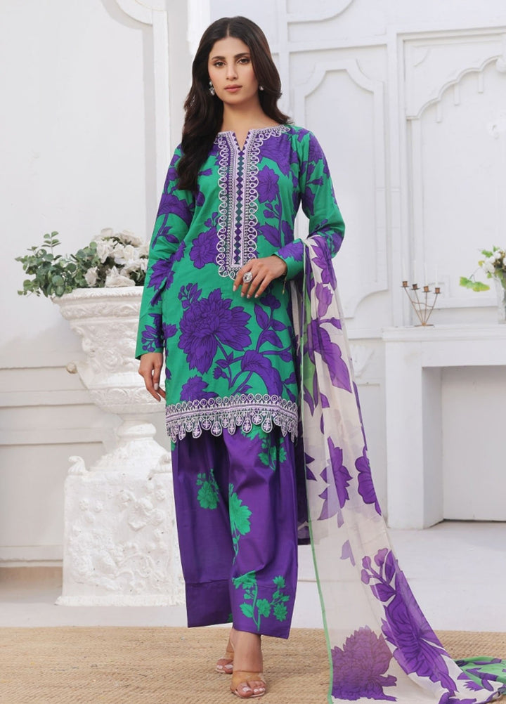 Midnight Murmurs By Feathers Pret Embroidered Lawn 3 Piece Suit Lavira