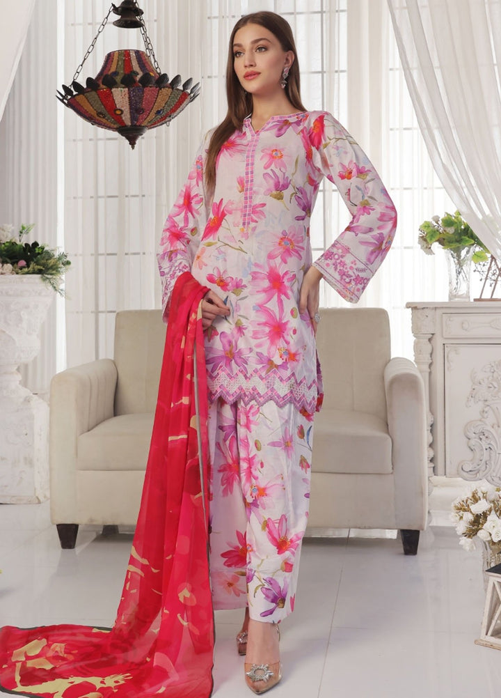 Midnight Murmurs By Feathers Pret Embroidered Lawn 3 Piece Suit Prisma