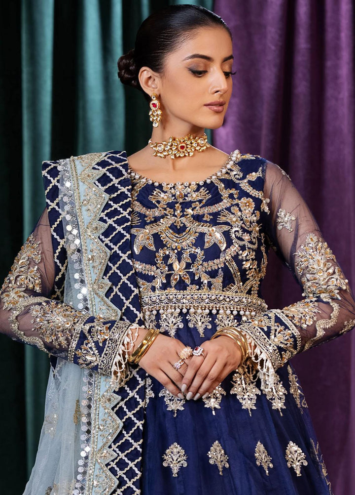 Mijwan By Maryum N Maria Embroidered Net Suits Unstitched 3 Piece MNM23MJ MFM0044 Amy - Festive Collection