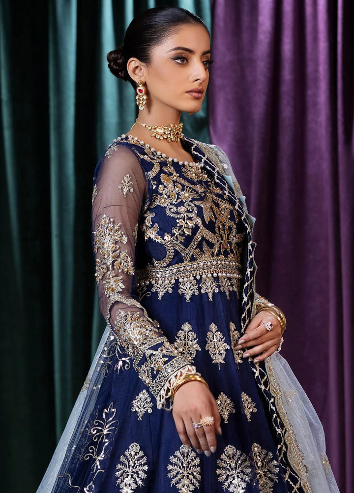 Mijwan By Maryum N Maria Embroidered Net Suits Unstitched 3 Piece MNM23MJ MFM0044 Amy - Festive Collection
