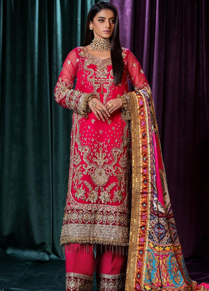 Mijwan By Maryum N Maria Embroidered Organza Suits Unstitched 3 Piece MNM23MJ MFD0123 Elise - Festive Collection