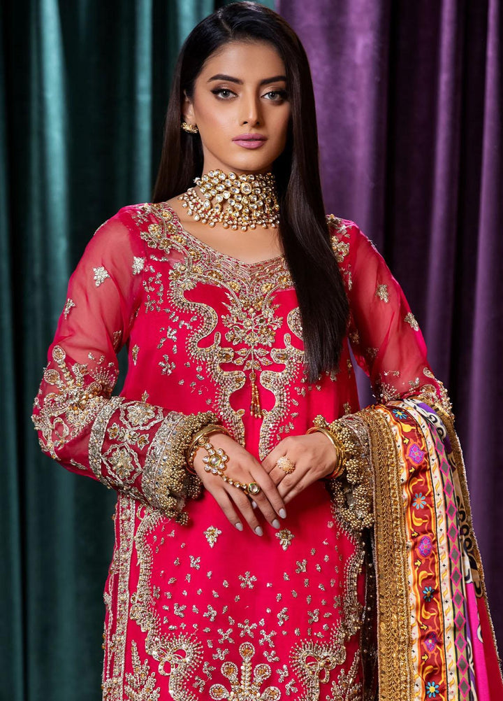 Mijwan By Maryum N Maria Embroidered Organza Suits Unstitched 3 Piece MNM23MJ MFD0123 Elise - Festive Collection