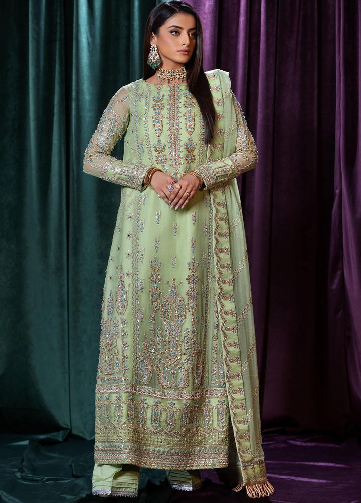 Mijwan By Maryum N Maria Embroidered Chiffon Suits Unstitched 3 Piece MNM23MJ MFD0125 Marie - Festive Collection