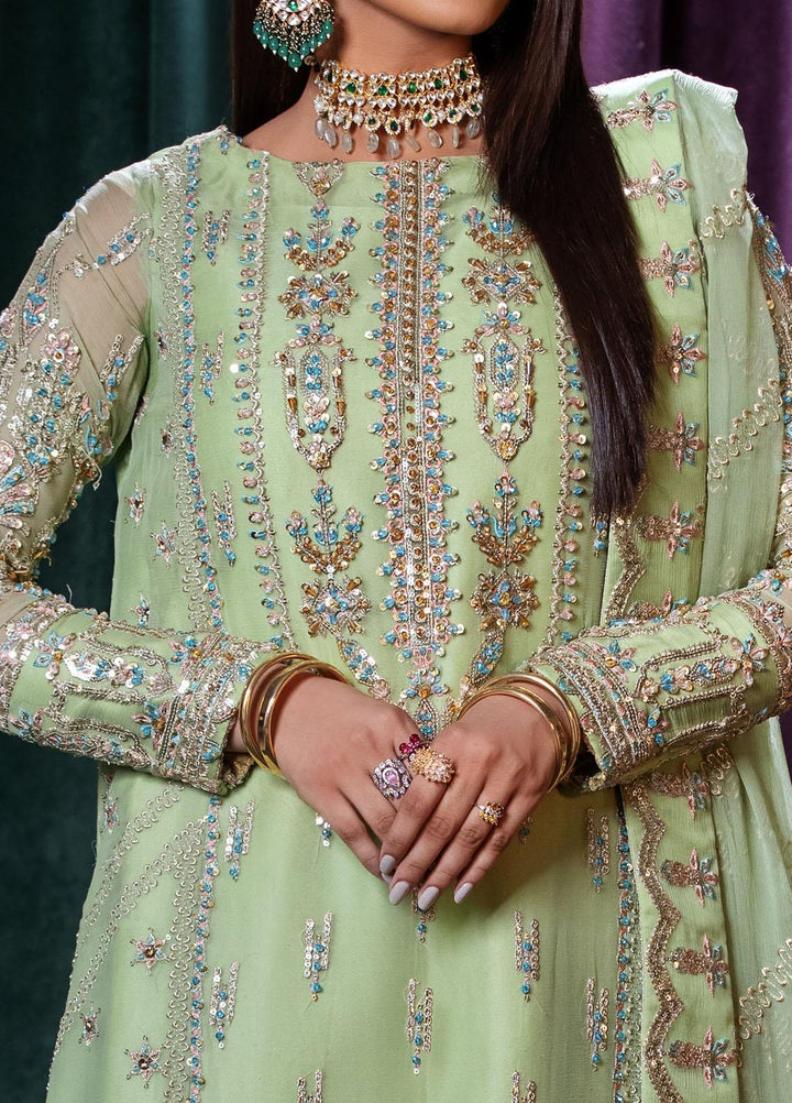 Mijwan By Maryum N Maria Embroidered Chiffon Suits Unstitched 3 Piece MNM23MJ MFD0125 Marie - Festive Collection